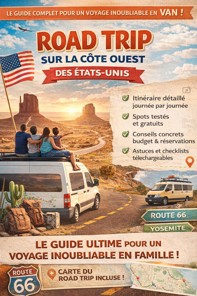 Ebook: Guide essentiel pour un road trip sur la cote ouest des USAs réussi